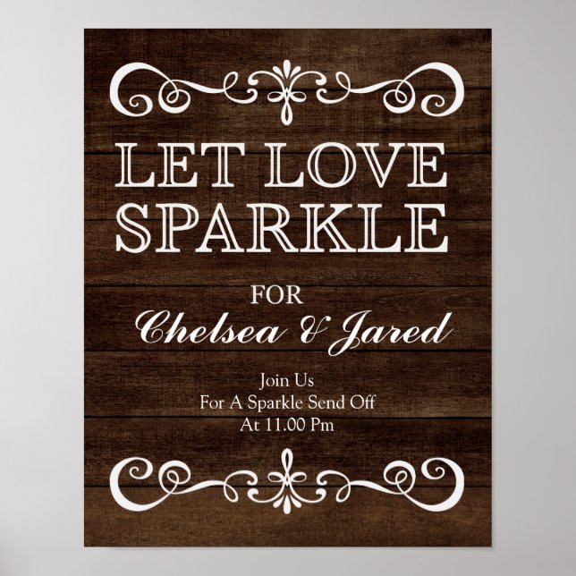 Poster SIGNE mariage - Laisser l'amour scintiller un Mari (Devant)