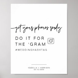 Poster SIGNE Mariage MARLO Modern Bold Instagram
