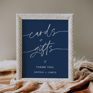 Poster SIGNE Mariage NEVE CARTES ET Cadeaux de marine