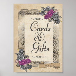 Poster SIGNE Mariage rustique Cadeau et Favoriser