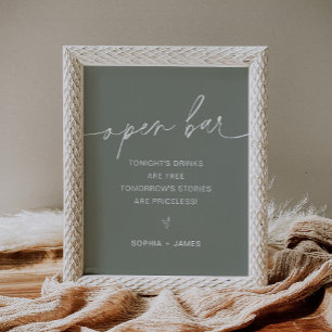 Poster SIGNE Mariage SAGE Open Bar