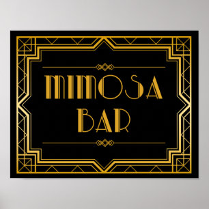 Poster SIGNE mariage - SIGNE Mariage Mimosa Bar Gatsby