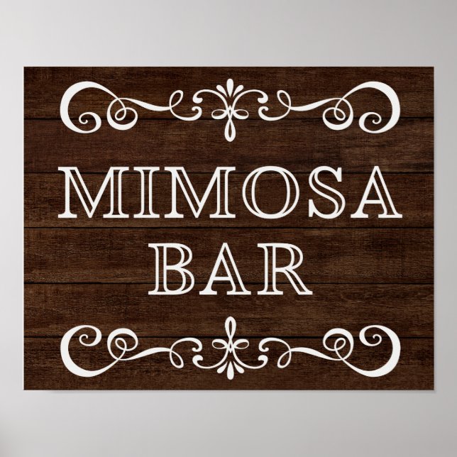 Poster SIGNE mariage - SIGNE Mariage rustique Mimosa Bar (Devant)