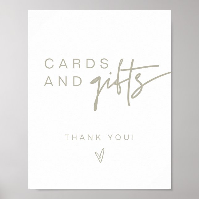 Poster SIGNE MARLO Bohemian Sage Green Cartes & Cadeaux (Devant)