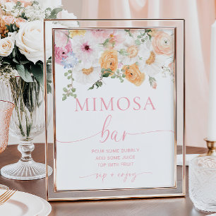 Poster SIGNE Millie Floral Fête des mariées Mimosa Bar