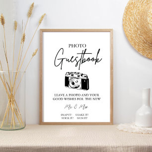Poster Signe minimaliste moderne Mariage photo