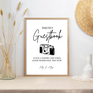 Poster Signe minimaliste moderne Mariage photo