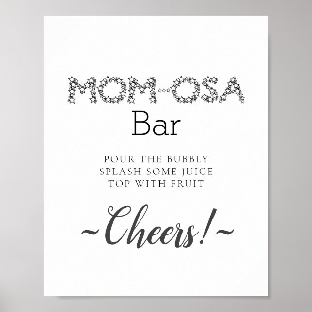 Poster SIGNE MINIMUM BARRE MimOSE Simple (Devant)