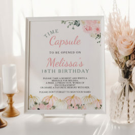 Poster Signe Petit Citrouille Premier Anniversaire Heure 