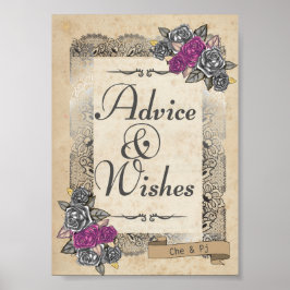 Poster Signe Russe Mariage Conseils et Voeux