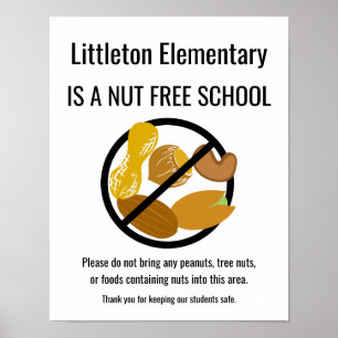 Poster Signe Scolaire Non Gratuit Personnalisé Avec Le No