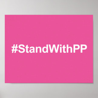 Poster signe #StandWithPP