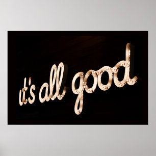 POSTER SIGNE "TOUT EST BIEN"