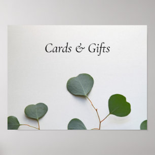 Poster Signe vertical feuille d'Eucalyptus