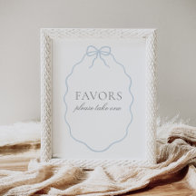 SIGNE vintage Bleu Boy Boy Baby shower Faveurs