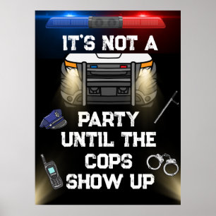 Poster Signer le groupe de policiers