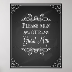 Poster "Signer mariage pour "S'il vous plaît signer notre