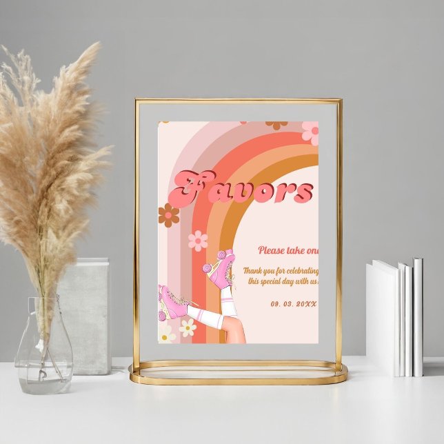 Poster Signer Roll Retro Super Roller Skate Favors (Créateur téléchargé)