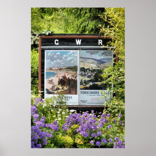 POSTER SIGNES D'ANCIENNE GARE