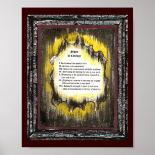 Poster Signes de courage