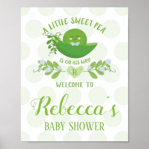 Poster Signes de fête de bienvenue Petit Baby shower de p