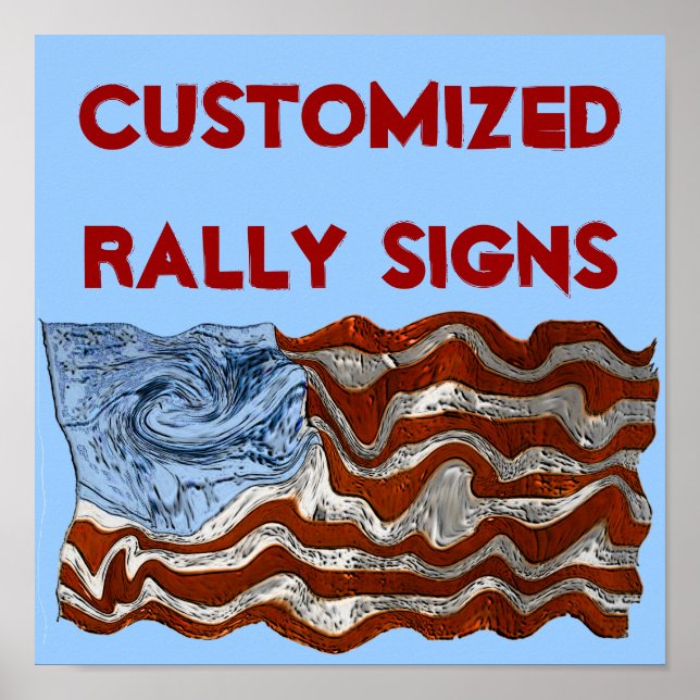 Poster Signes de rallye customisés (Devant)