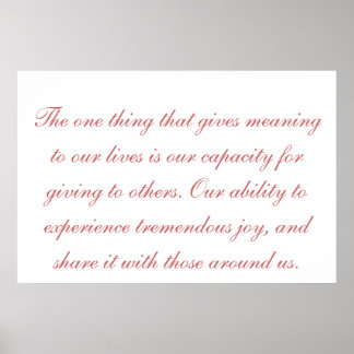 Poster signification de l'affiche de vie