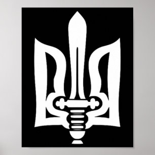 Poster Signification du symbole de l'Ukraine Tryzub Ukrai