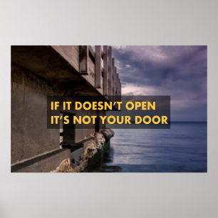 Poster S'il n'ouvre pas, ce n'est pas votre porte