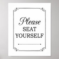 S'Il Vous Plaît S'Asseoir Funny Salle De Bains Sig