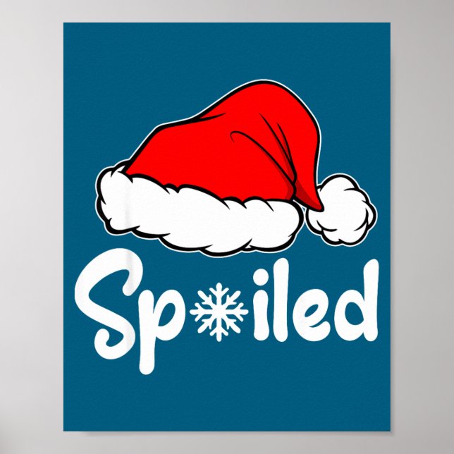 Poster Siled Broke Santa Hat Christmas Matching Pajamas  (Devant)