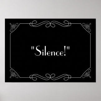 Poster Silence !