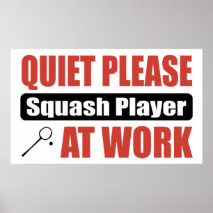 Poster Silencieux S'Il Vous Plaît Jouer Au Travail