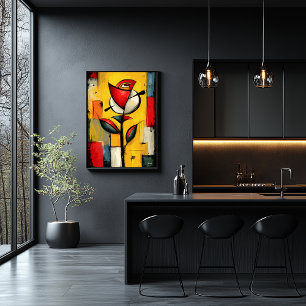 Poster Silent Bloom — Expressionnisme Abstrait Contempora