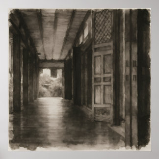 Poster Silent Passage – Ink Painting