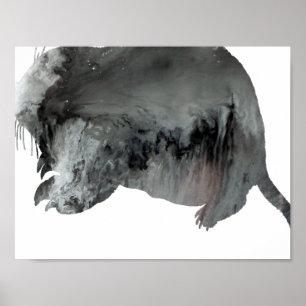 Poster Silhouette Abstraite de Gopher