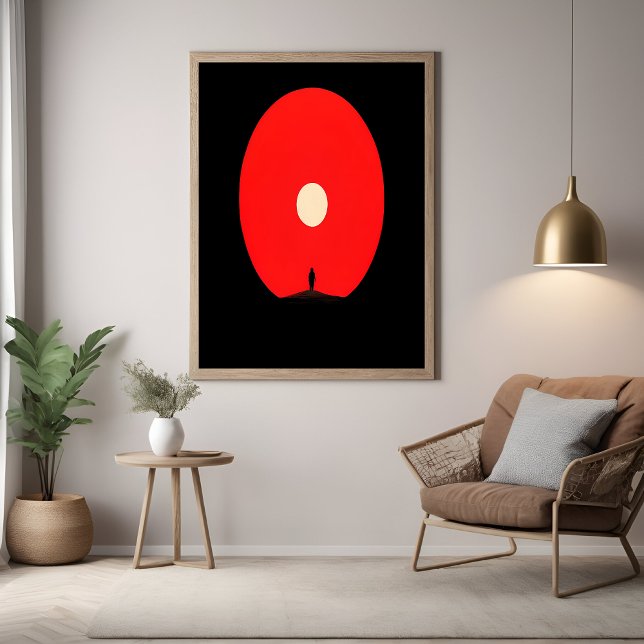 Poster Silhouette Abstraite minimaliste (Créateur téléchargé)