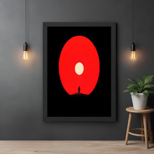 Poster Silhouette Abstraite minimaliste