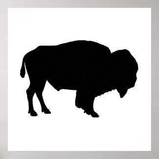 Poster Silhouette de Buffalo