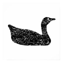 Silhouette de l'oie détenue