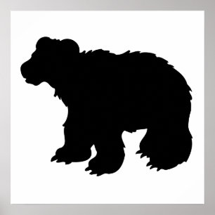 Poster Silhouette de l'ours