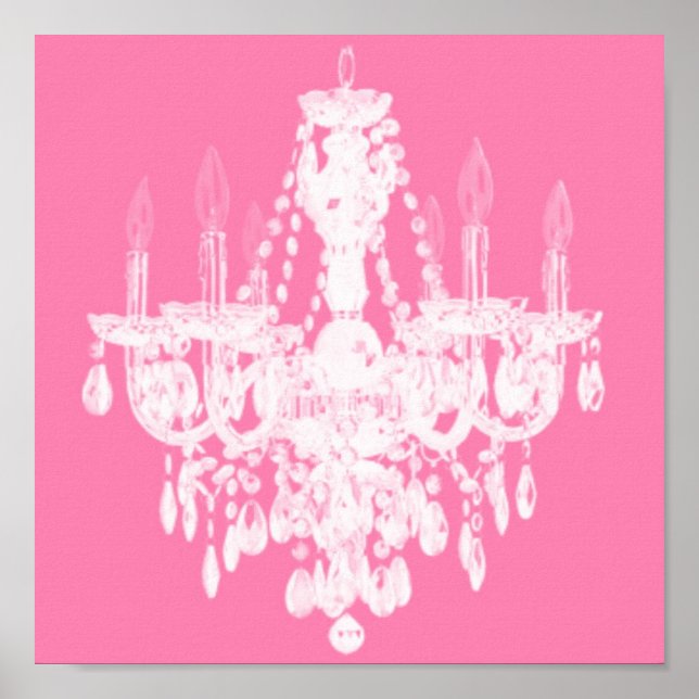 Poster Silhouette de lustre contemporain - Imprimer #1 (Devant)