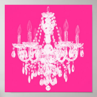 Poster Silhouette de lustre contemporain - Imprimer #1