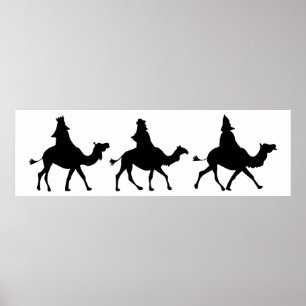Poster Silhouette de Noël Magi