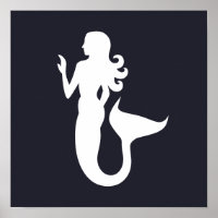 Silhouette jolie et amusante d'une MERMAID |