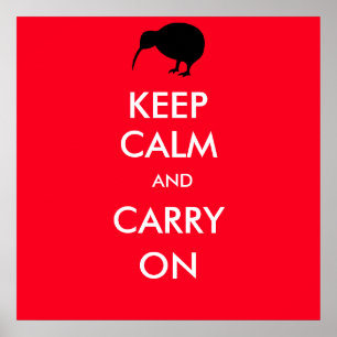 Poster Silhouette KIWI