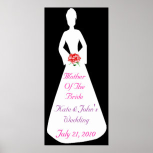 Poster Silhouette Mariale I Mère De La Mariée
