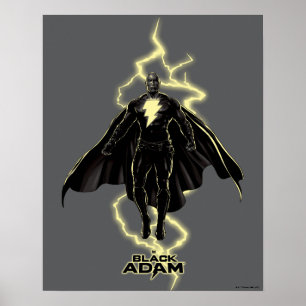 Poster Silhouette noire Adam Lightning