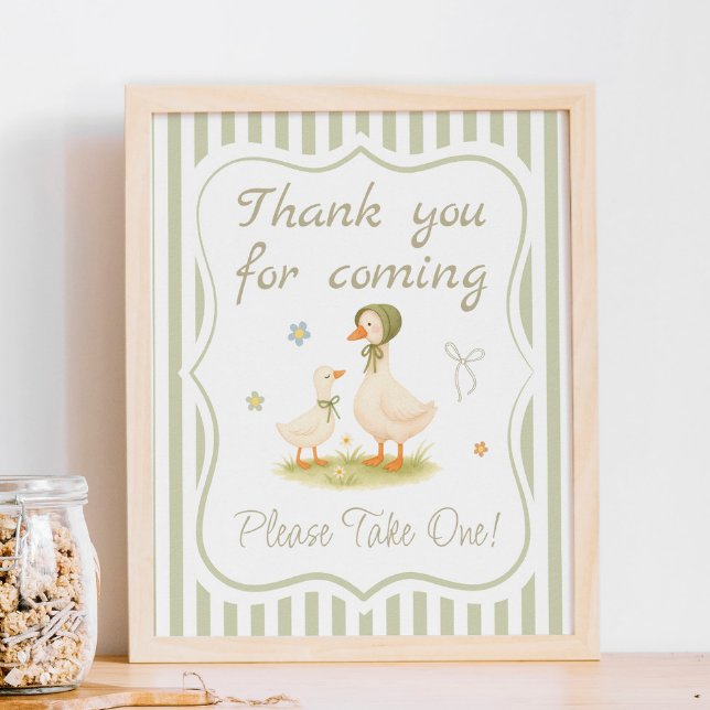 Poster Silly Goose Baby Shower Favor  (Créateur téléchargé)