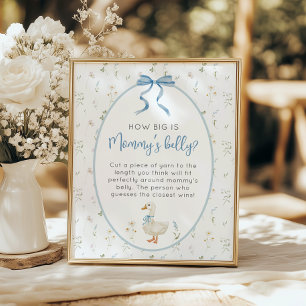 Poster Silly Goose Quelle taille a le ventre de maman